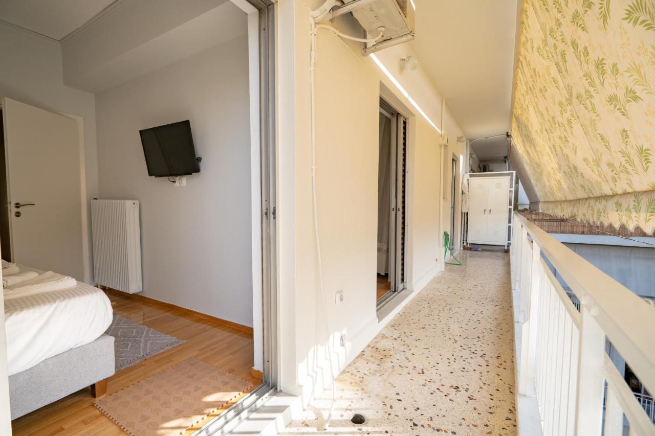 Agios Ioannis Metro St. 2 Bedrms 6 Pers. Apartment Athena Bagian luar foto